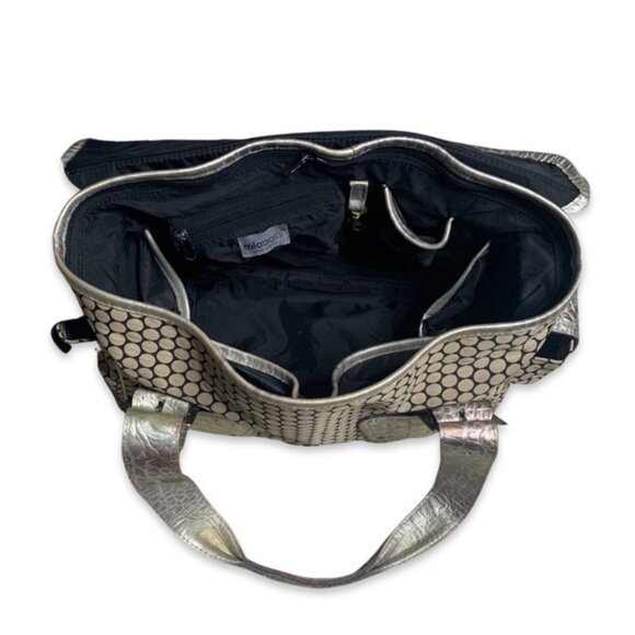 Mia Bossi crocodile skin diaper bag